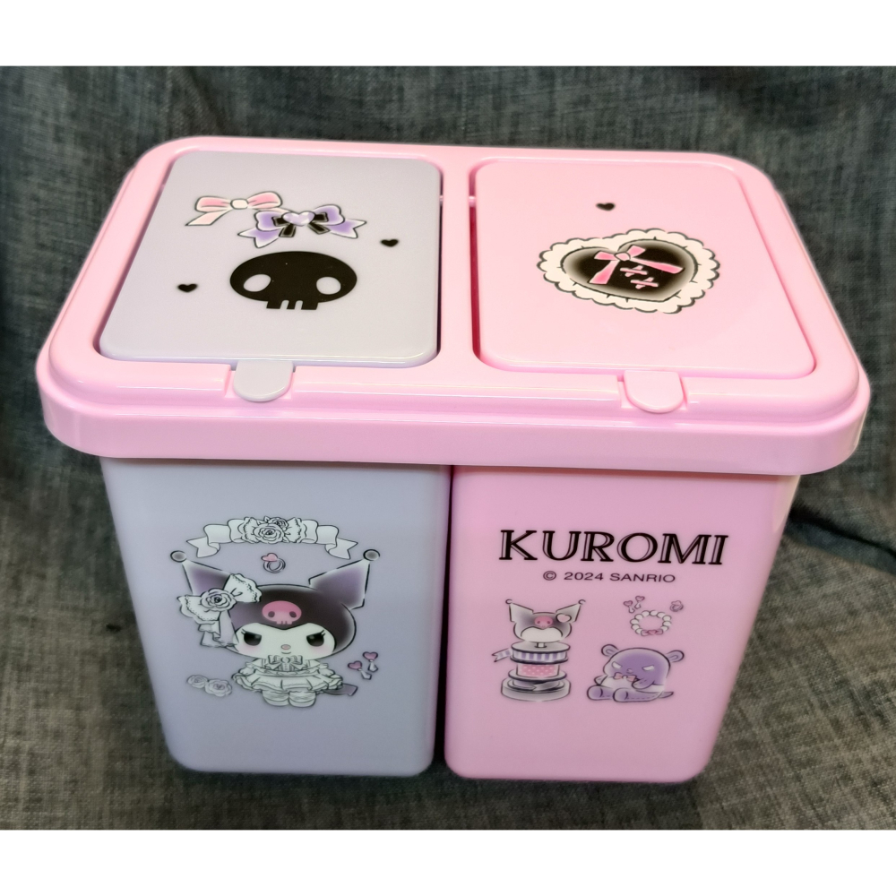 [戰神的店] 酷洛米 庫洛米 Kuromi 二入垃圾桶 三麗鷗-細節圖2