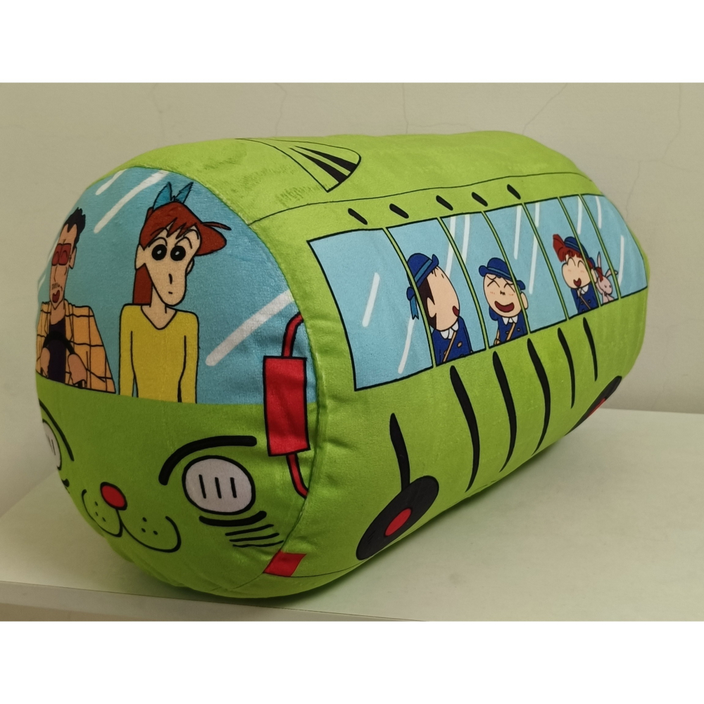 [戰神的店] 蠟筆小新 公車圓柱玩偶 娃娃 抱枕 35公分-細節圖2