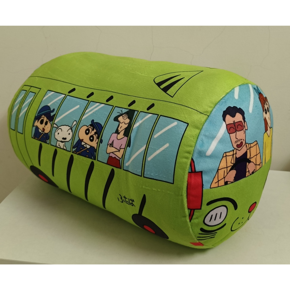 [戰神的店] 蠟筆小新 公車圓柱玩偶 娃娃 抱枕 35公分-細節圖3