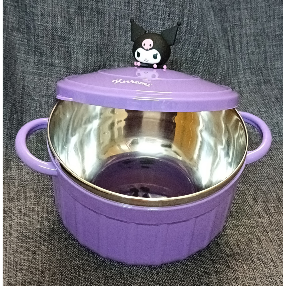 [戰神的店] 三麗鷗 酷洛米 庫洛米 美樂蒂 造型隔熱碗 1組2入 Kuromi & My Melody-細節圖2