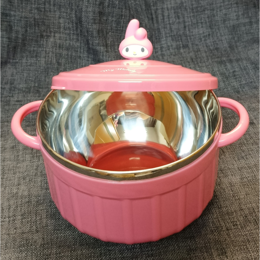 [戰神的店] 三麗鷗 酷洛米 庫洛米 美樂蒂 造型隔熱碗 1組2入 Kuromi & My Melody-細節圖3