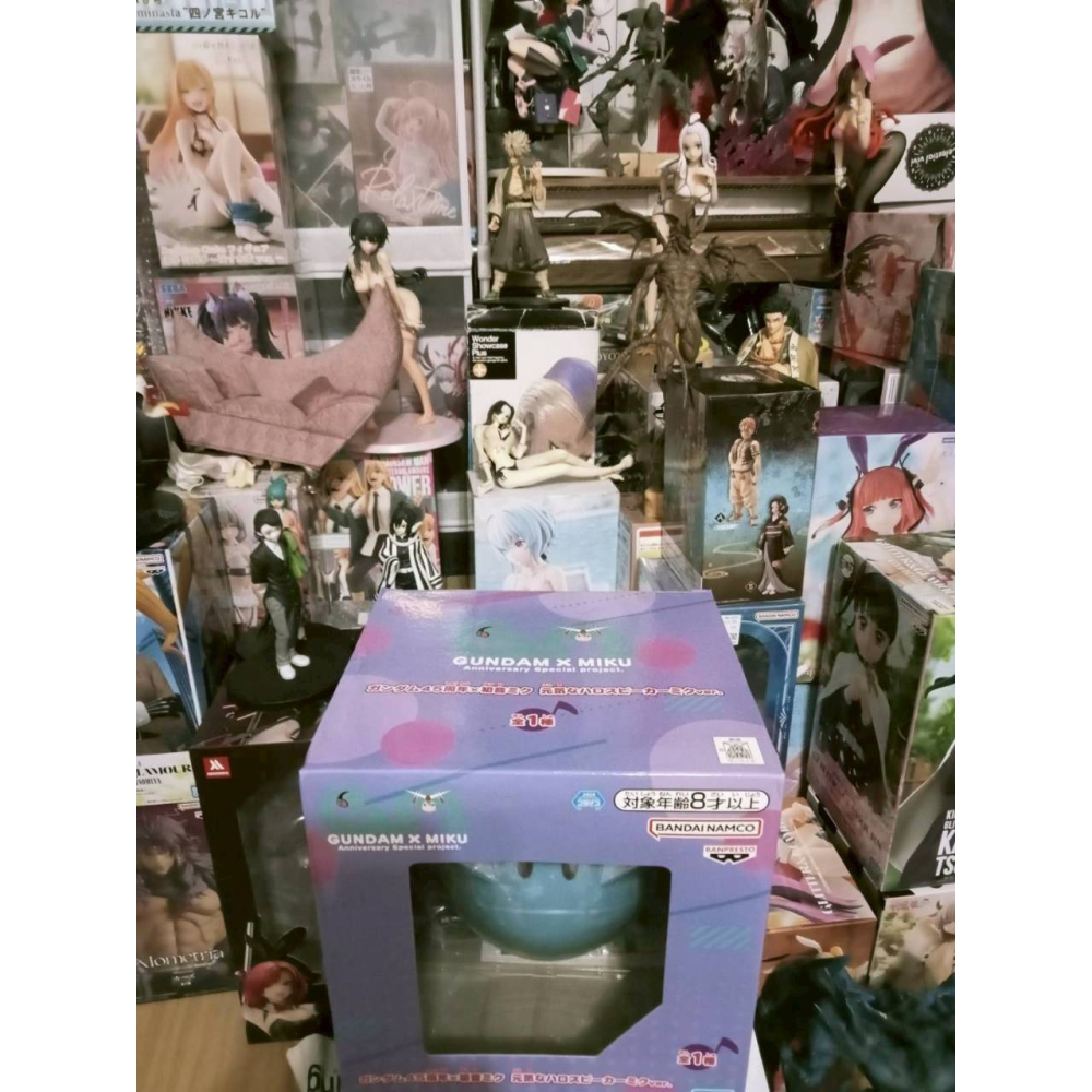 日版 現貨 未拆 電傳蟲 電話蟲音箱 黃白 初音未來 活力哈囉 揚聲器 音箱 機動戰士鋼彈 限械突破-細節圖3