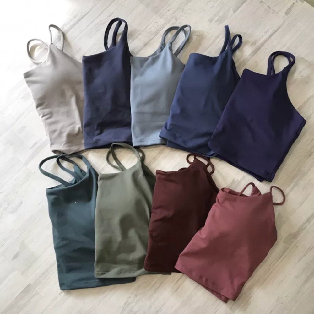 [呱呱健身-實穿照]歐美版 美背運動內衣 背心款運動內衣 中強度 短版運動背心 短版健身背心 運動內衣 短版背心-細節圖2