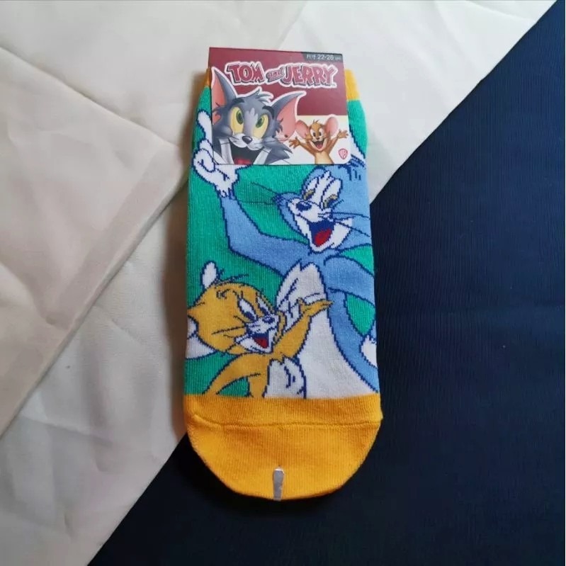 湯姆貓與傑利鼠 直版襪 船型襪 卡通襪 少女襪 童年卡通 短襪-細節圖5