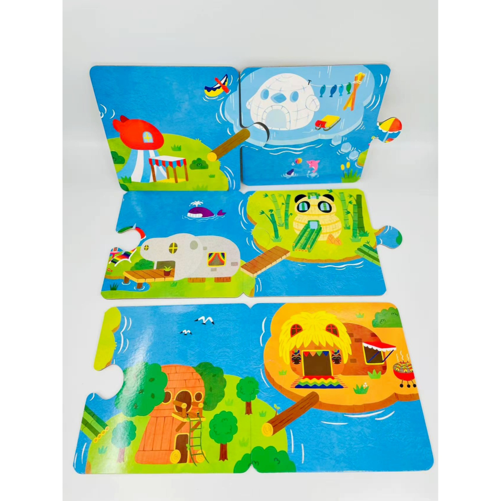 FB-重心平衡積木+英文字母猜猜樂+顏色積木+巧爸指偶+親子動物親子拼圖底板-細節圖4