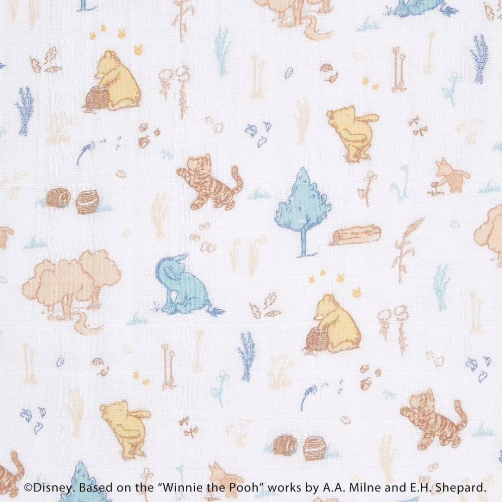 FB-a+a棉包巾-太空人/葉子/小熊維尼-細節圖4