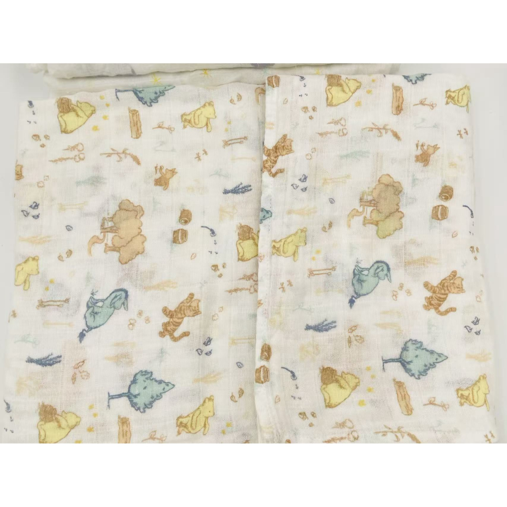 FB-二手包巾4條(小熊維尼*2.錦鯉.雪花)-細節圖3