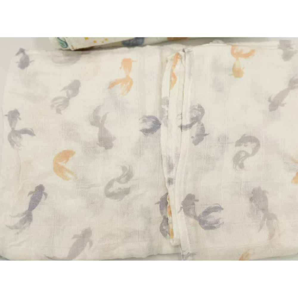 FB-二手包巾4條(小熊維尼*2.錦鯉.雪花)-細節圖4