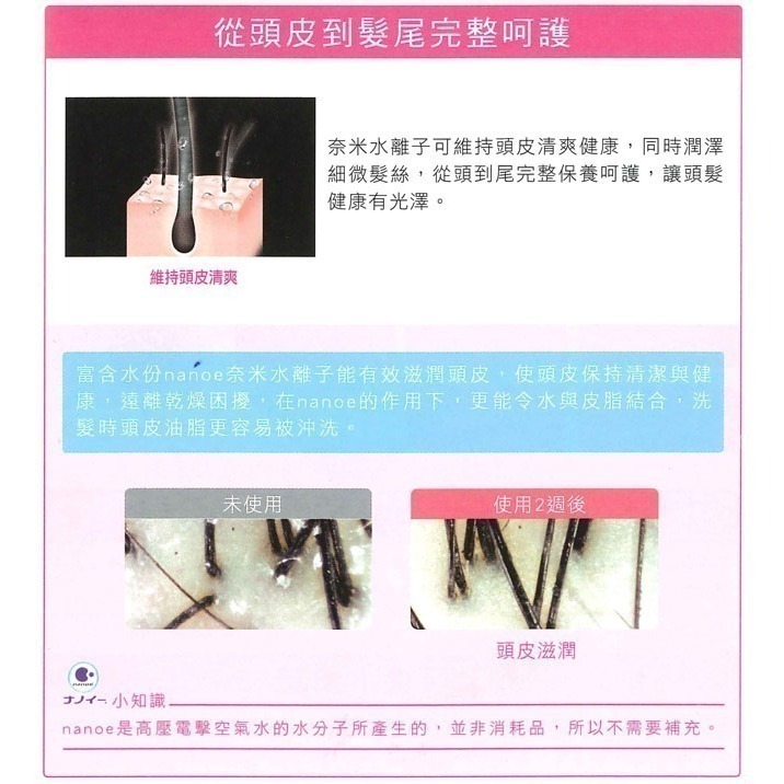 Panasonic 國際牌 奈米水離子三段溫控折疊式吹風機 EH-NA27-細節圖5