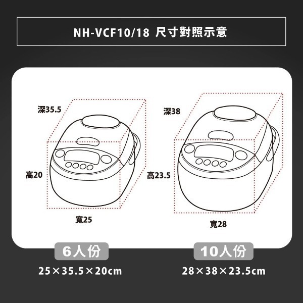 ZOJIRUSHI 象印 日製6人份豪熱沸騰IH微電腦電子鍋NH-VCF10-細節圖7