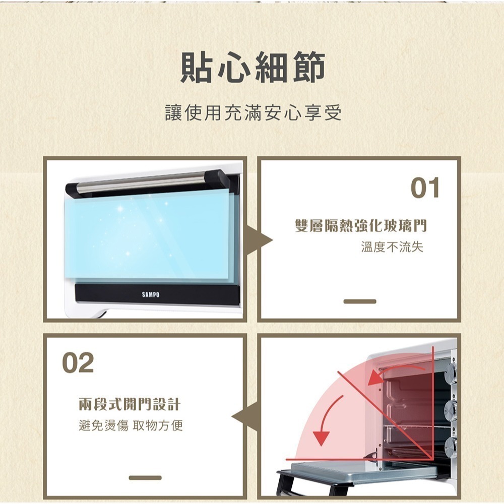 SAMPO 聲寶 20L電烤箱 KZ-XG20-細節圖9