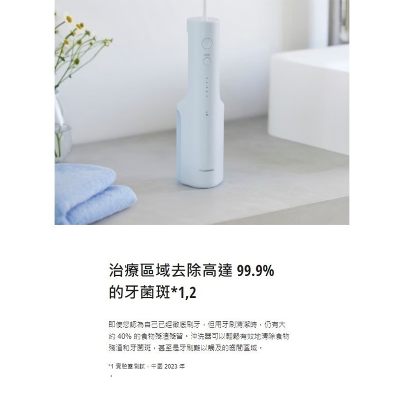 Panasonic 國際牌 無線國際電壓充電式沖牙機 EW-DJ26-細節圖5