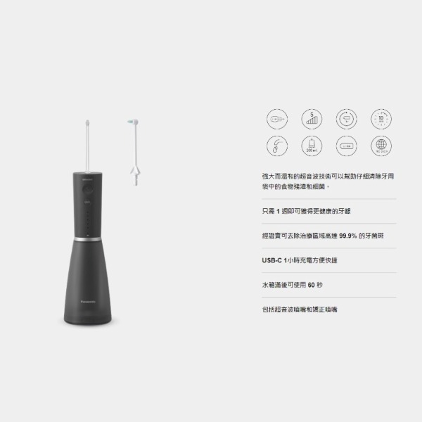 Panasonic 國際牌 無線電國際電壓快速充電沖牙機 EW-DJ86-細節圖9