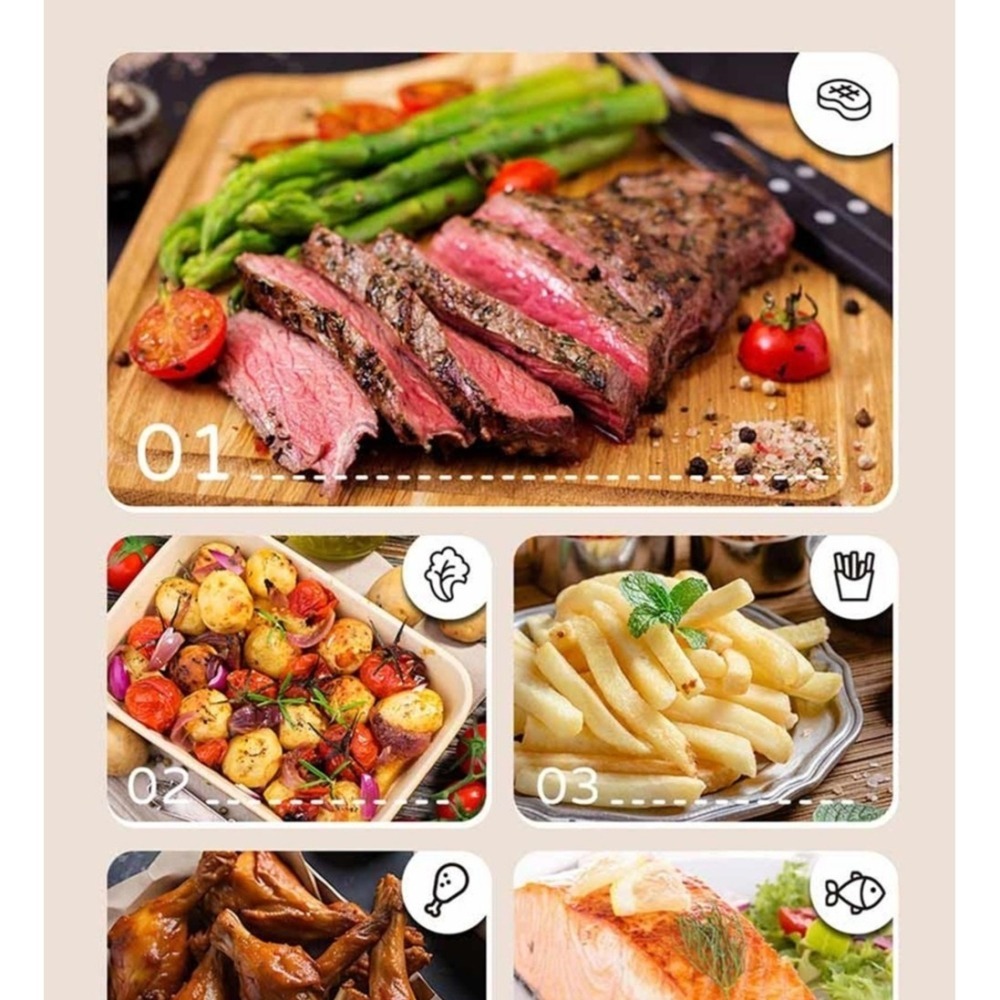 SAMPO 聲寶 4.2L微蒸氣玻璃氣炸鍋 KZ-BA04G-細節圖6