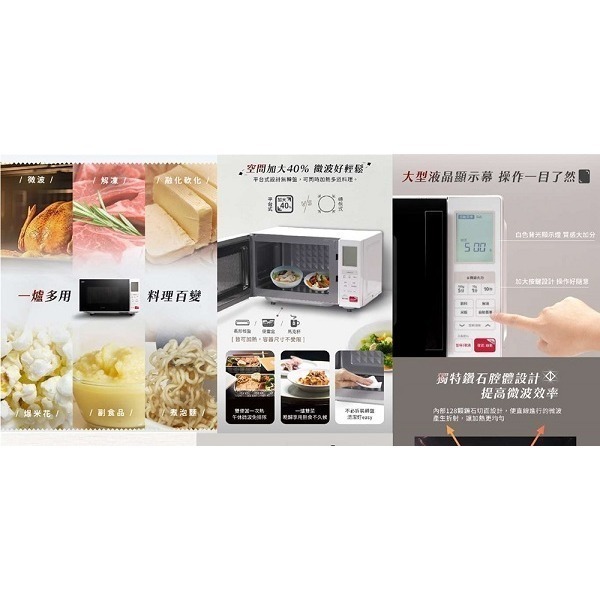 SAMPO 聲寶 20L微電腦平台微波爐 RE-J203PM-細節圖3
