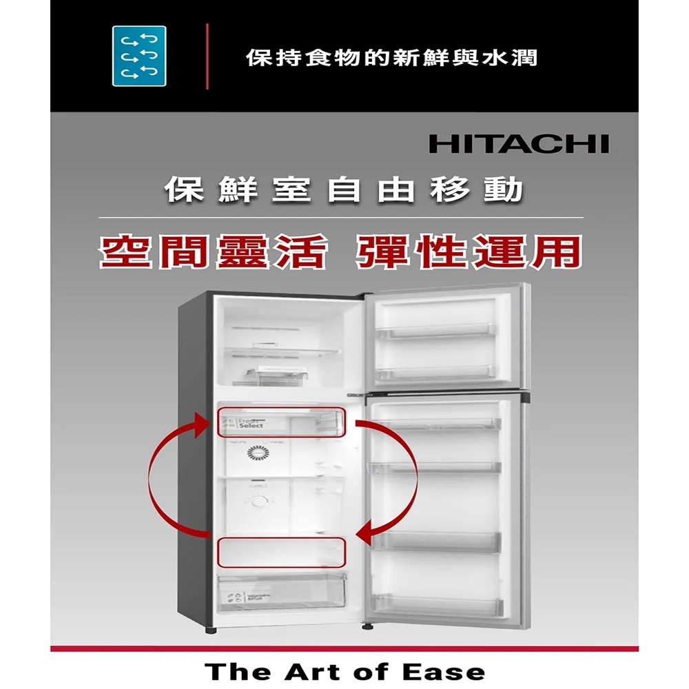 (約裝商品)Hitachi 日立 雙門240L變頻鋼板冰箱 HRTN5255MF 含基本安裝+舊機回收-細節圖2