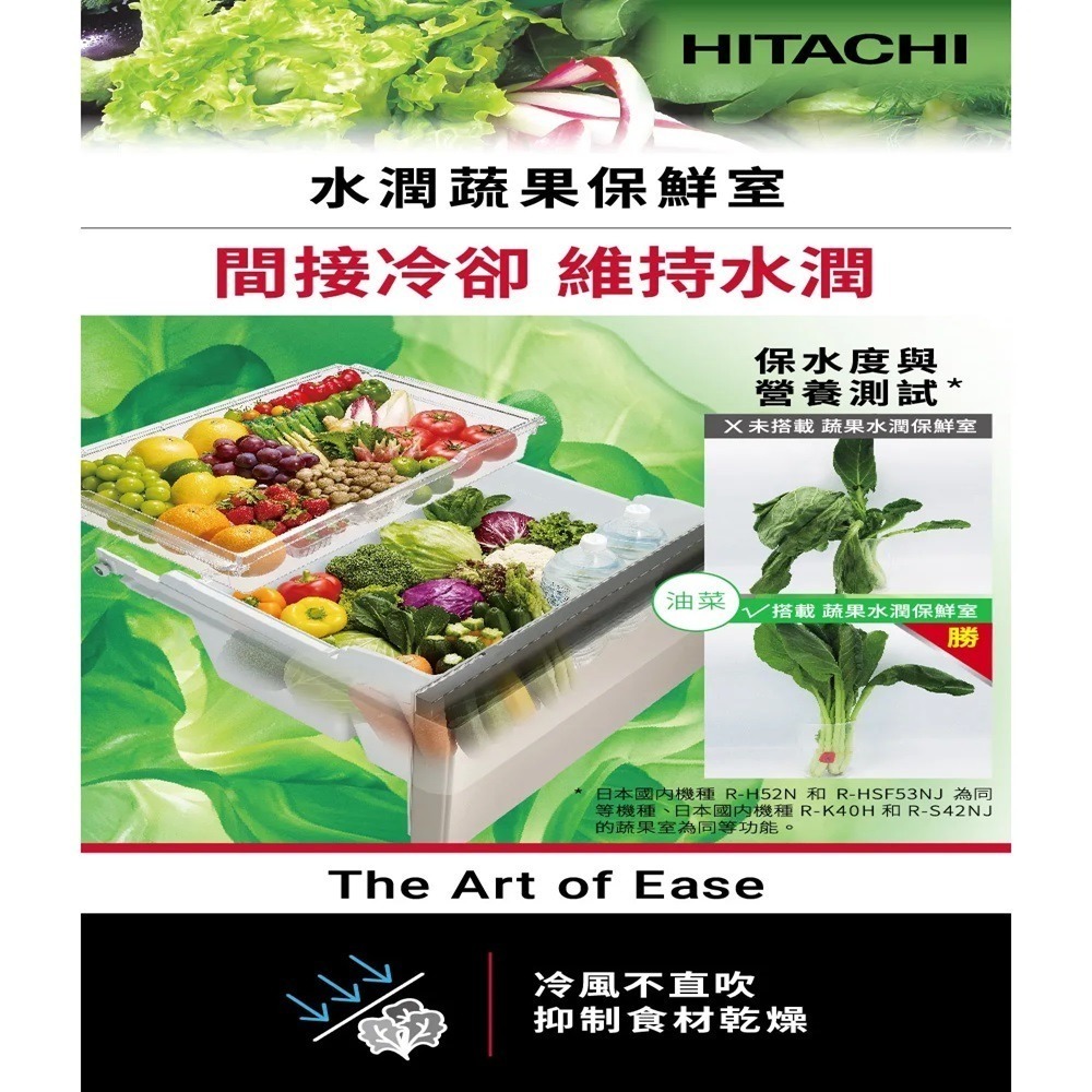 (約裝商品)Hitachi 日立 日製五門537L變頻右開冰箱 RHS54TJ含基本安裝+舊機回收-細節圖4