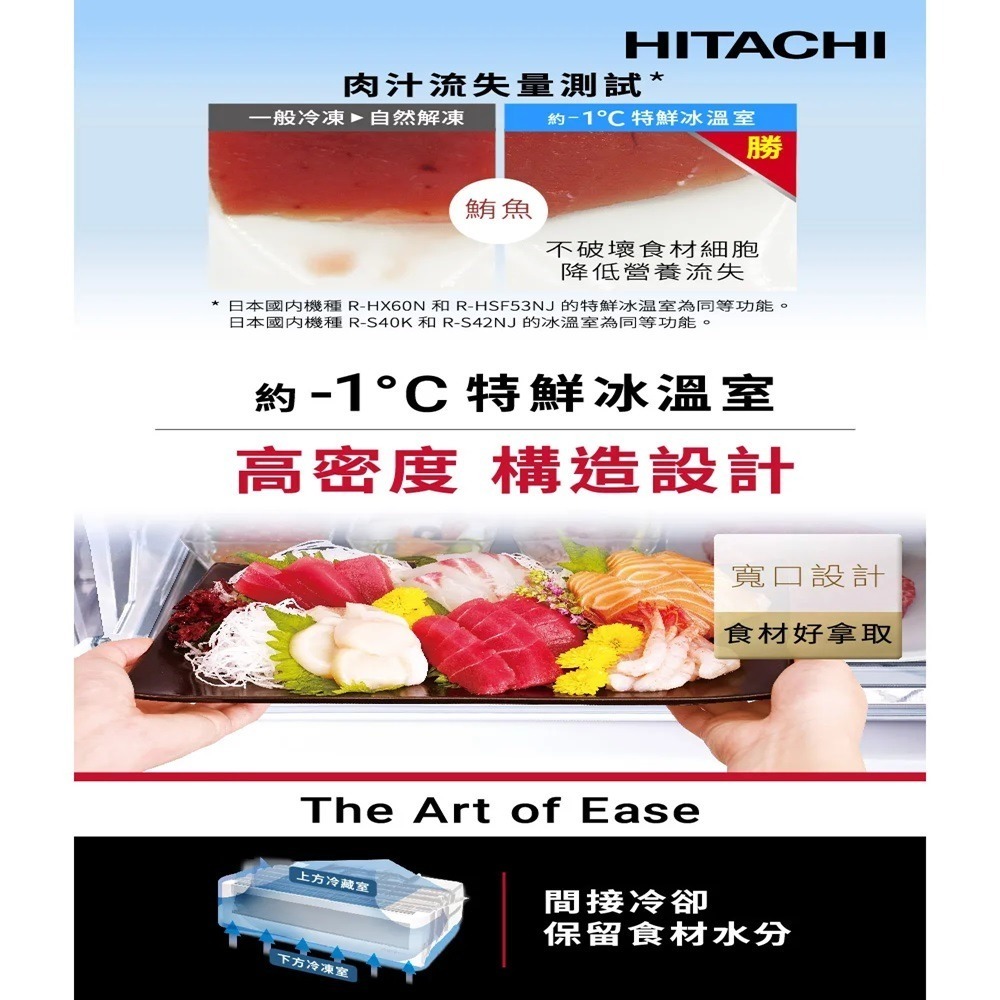 (約裝商品)Hitachi 日立 日製五門537L變頻右開冰箱 RHS54TJ含基本安裝+舊機回收-細節圖3