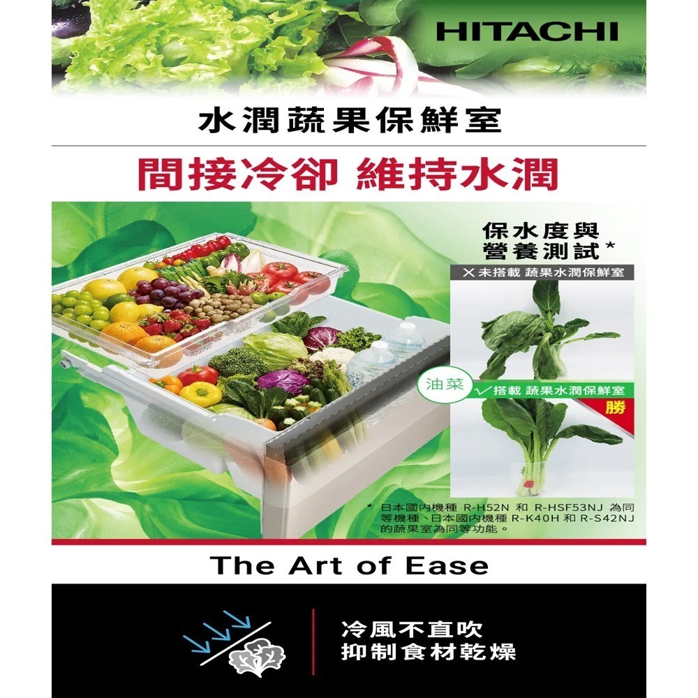 (約裝商品)Hitachi 日立 日製五門537L變頻右開冰箱 RHS54TJ含基本安裝+舊機回收-細節圖4