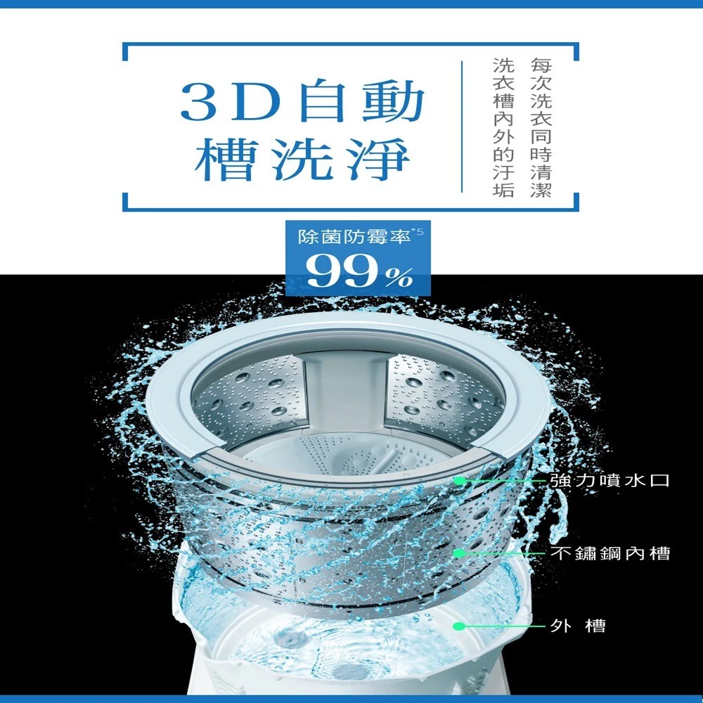 (約裝商品)Hitachi 日立 日製直立式變頻洗衣機 BWDV100EJ 含基本安裝+舊機回收-細節圖8