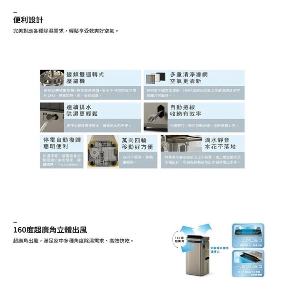 Hitachi 日立 26L 超變頻高效型除濕機 RD-520VJ-細節圖7
