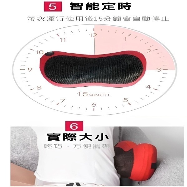 Kolin 歌林 溫熱揉捏按摩枕 KMA-HC100-細節圖6