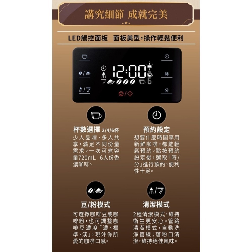 Panasonic 國際牌 咖啡機 NC-A701 贈 NC-SP1701 綜合咖啡豆-細節圖4