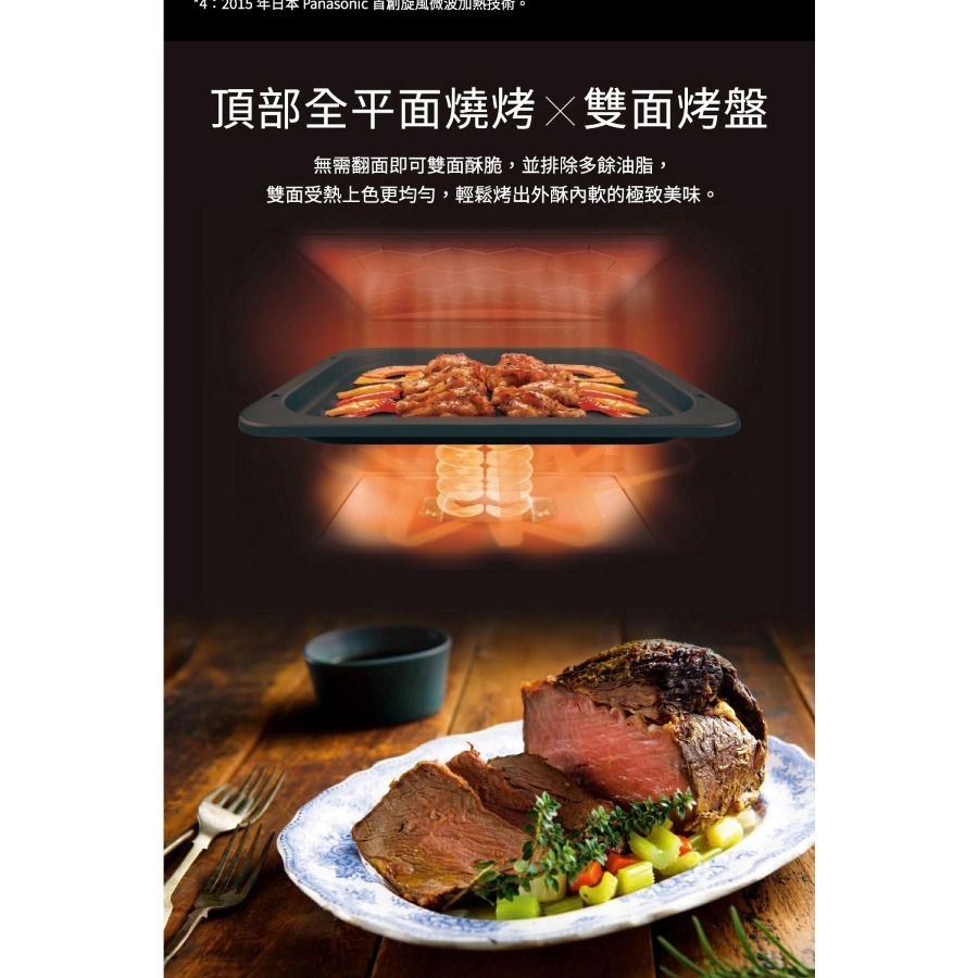 Panasonic 國際牌 30L旋鈕平台式變頻蒸烘烤微波爐 NN-BS807-細節圖5