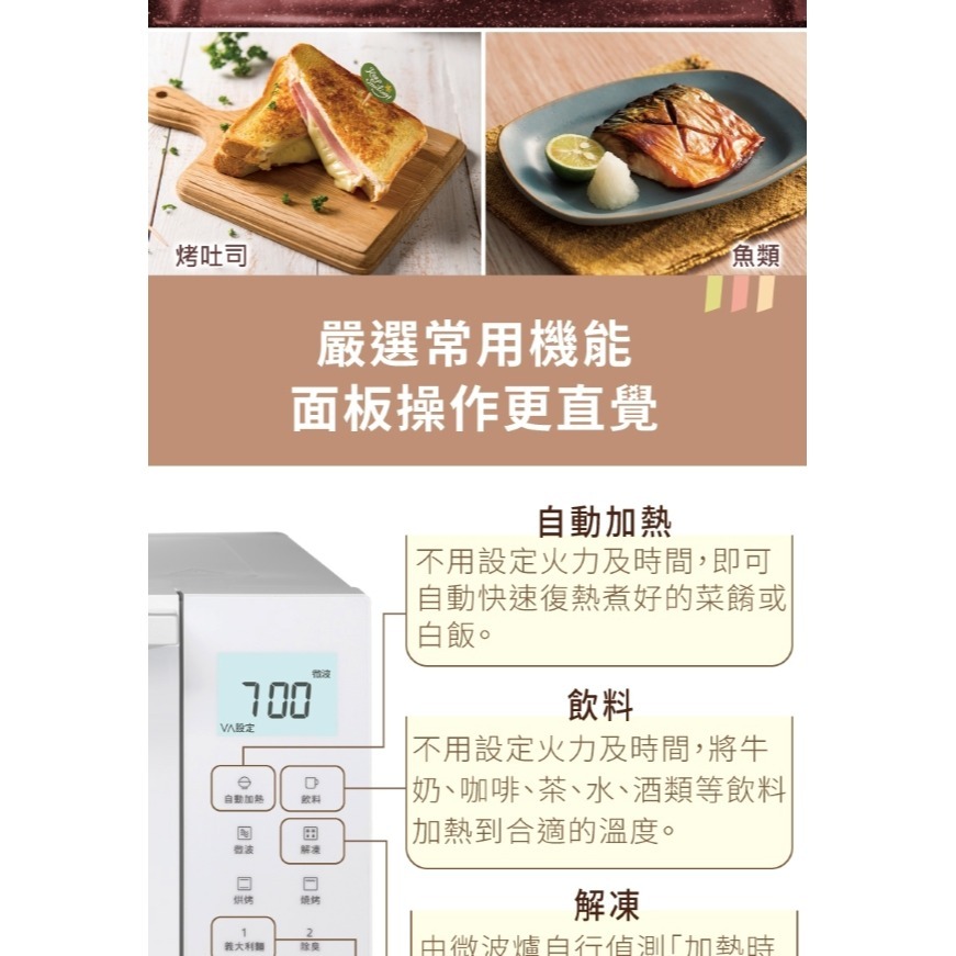 Panasonic 國際牌 23L平台式變頻烘/燒烤微電腦微波爐 NN-FS301-細節圖9