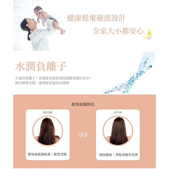 TASHIN 達新牌 負離子抗菌吹風機TS-2969-細節圖2