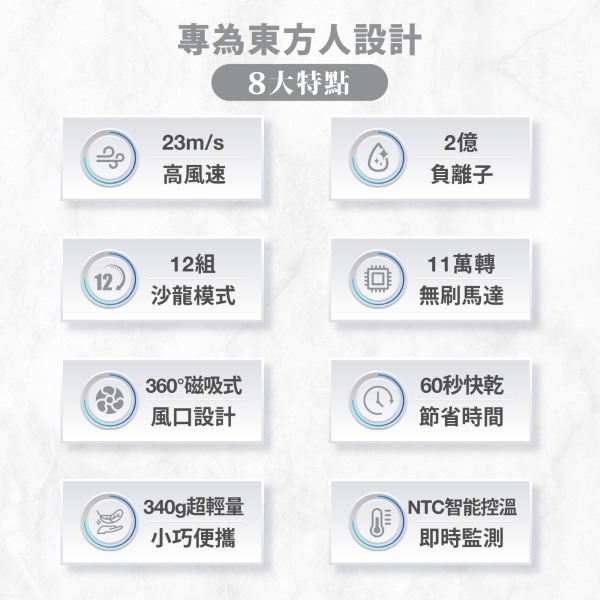 Bianco di puro 彼安特 BELLA 高速負離子吹風機HD010-細節圖5