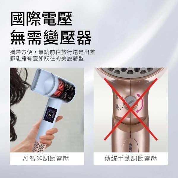 Bianco di puro 彼安特 AURA 國際雙電壓高速負離子吹風機 HD050/HD051-細節圖6