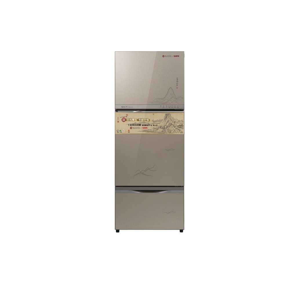贈商品卡2000元 (約裝商品) SAMPO 聲寶 605L三門變頻冰箱(故宮聯名款) SR-C61GDV-規格圖11