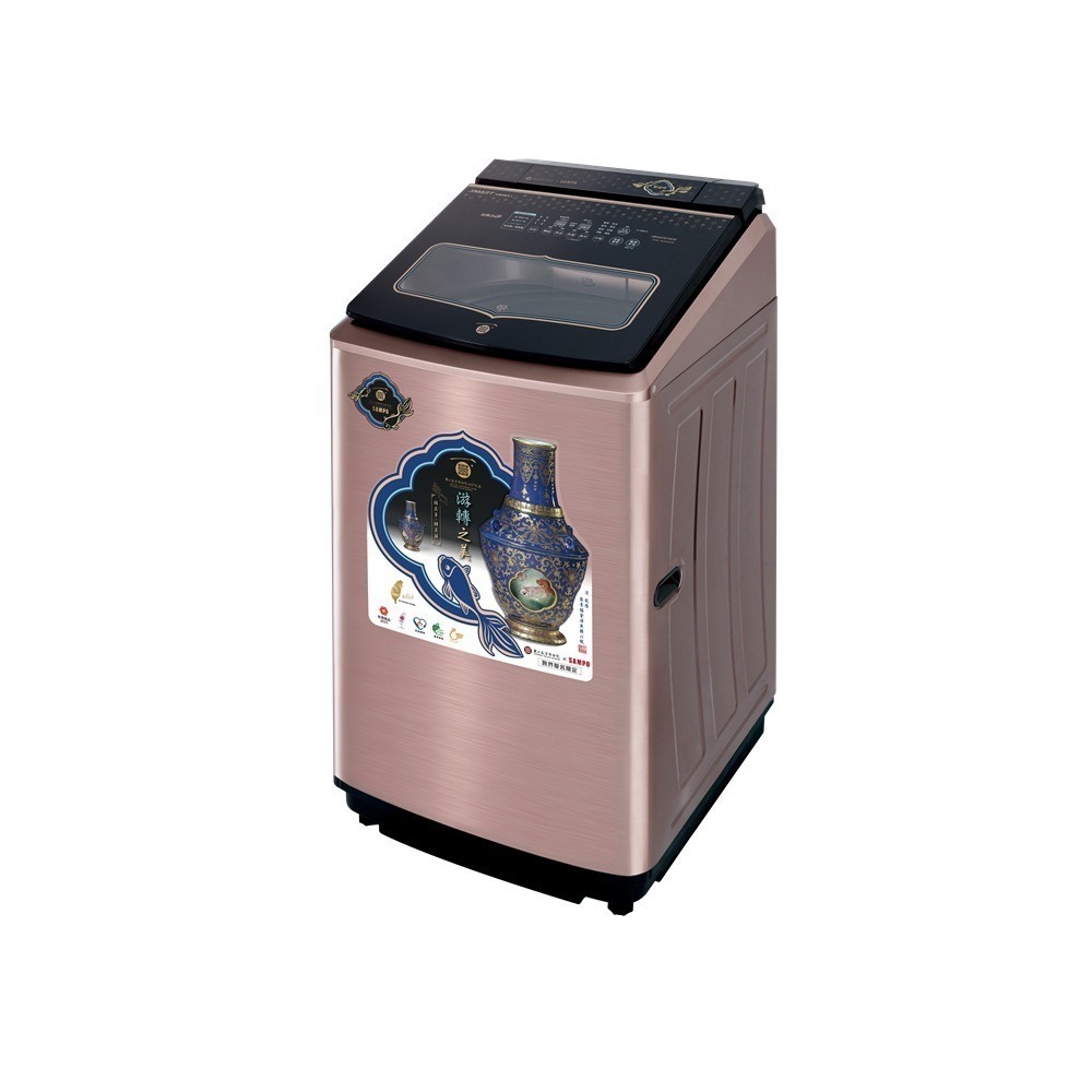 贈商品卡1500元 (約裝商品)SAMPO 聲寶 19kg 洗劑智慧投⼊直立式變頻洗衣機(故宮聯名款) ES-P19DA-規格圖11