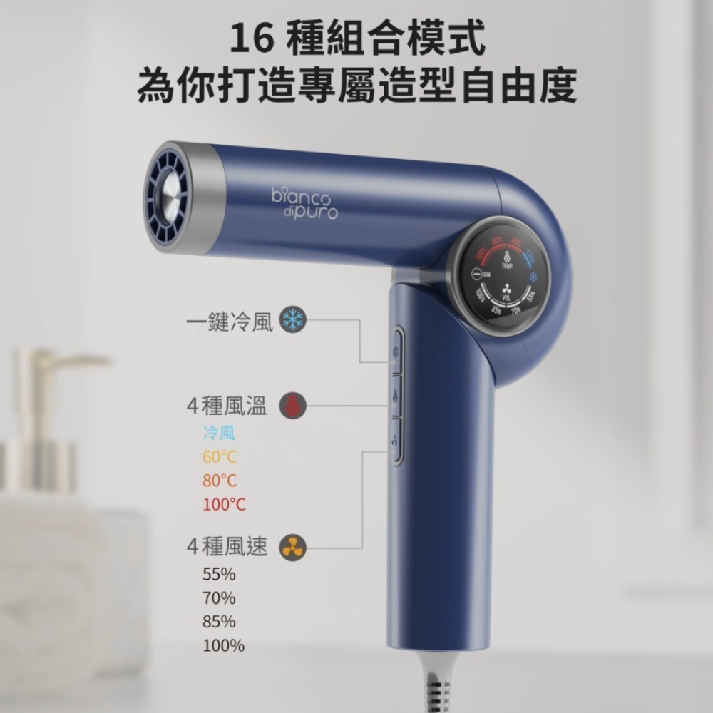 Bianco di puro 彼安特 U7超輕量摺疊高速負離子護髮吹風機 HD041-細節圖10