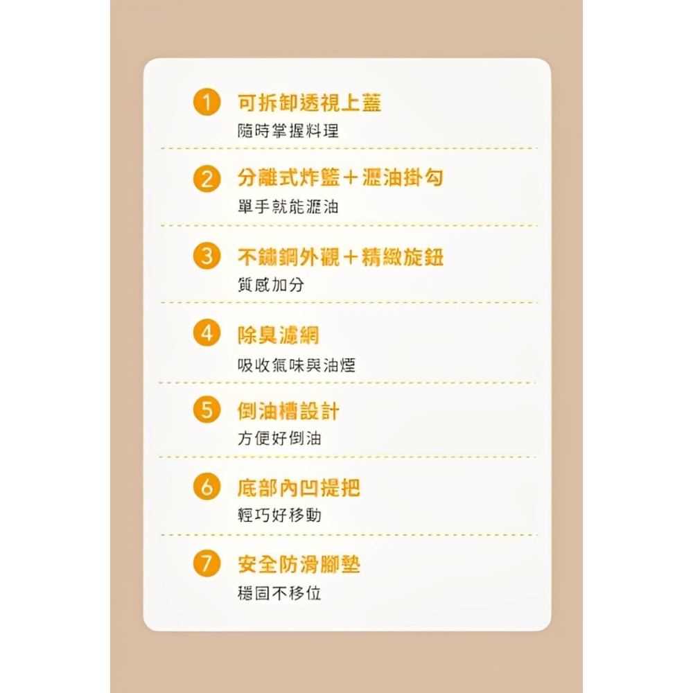 SAMPO 聲寶 1.5L 輕巧快速油炸鍋TG-LA09C-細節圖8