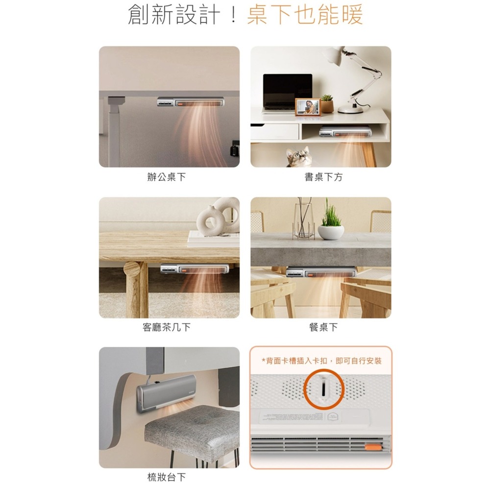 SAMPO 聲寶 橫豎暖陶瓷電暖器HX-LA04P --細節圖5