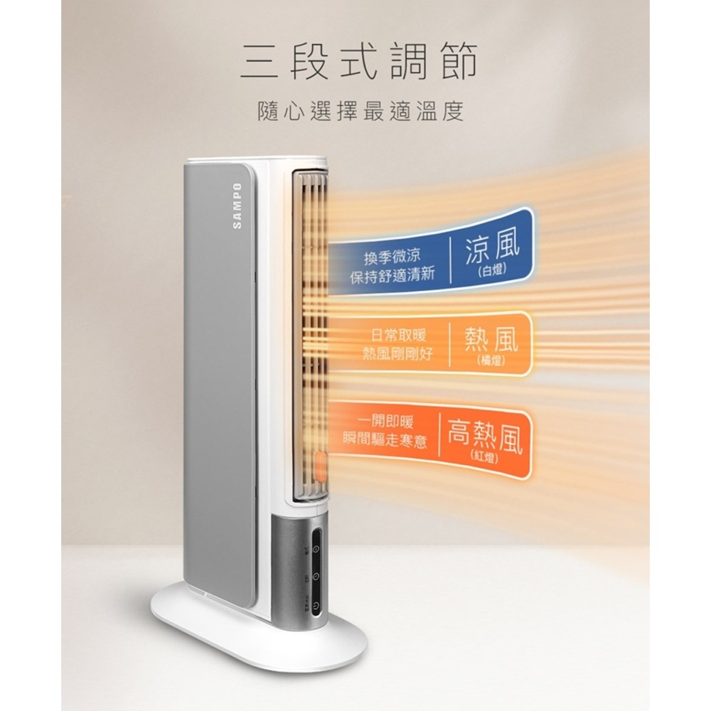 SAMPO 聲寶 橫豎暖陶瓷電暖器HX-LA04P --細節圖8