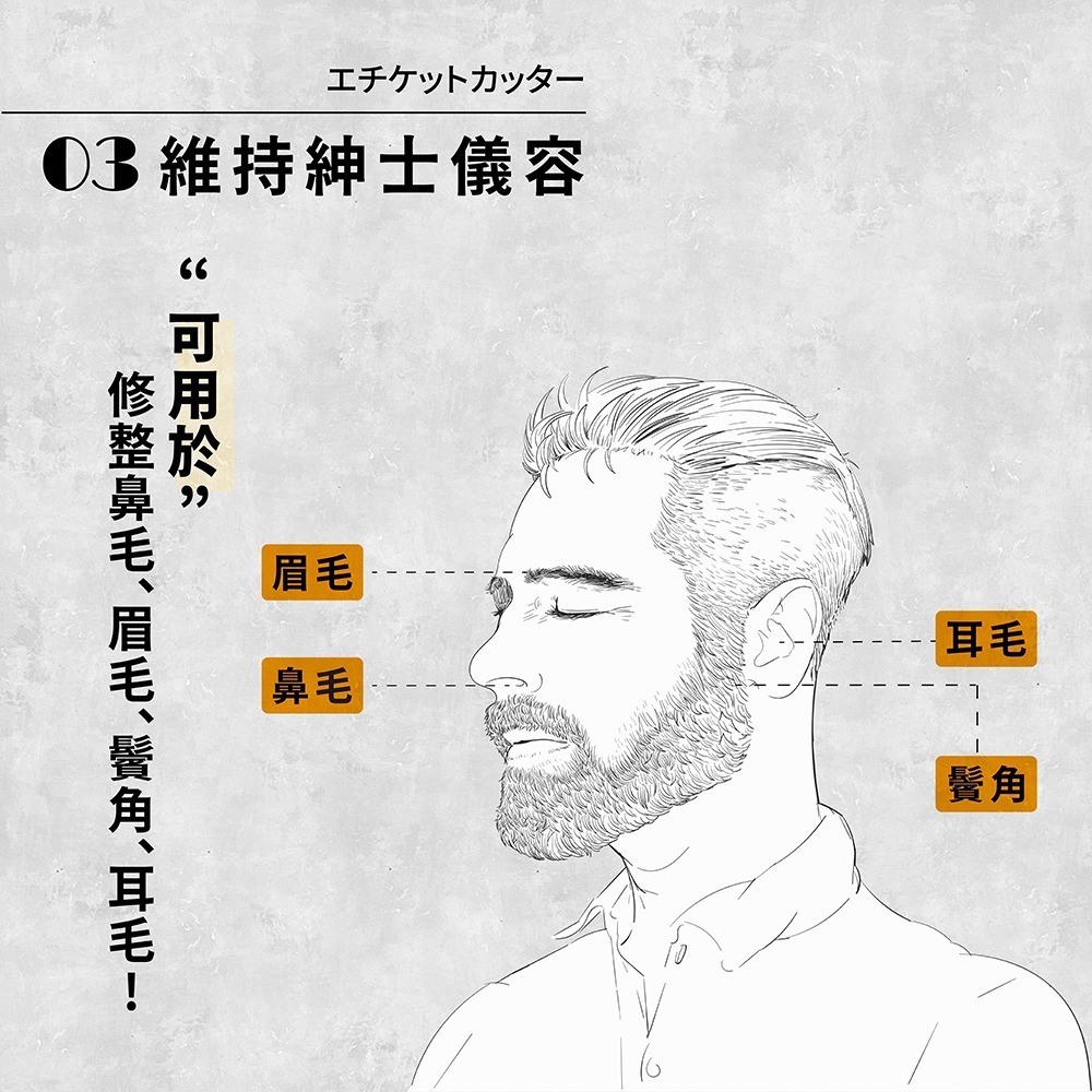 Panasonic 多功能電動修鼻毛器ER-GN12-細節圖5