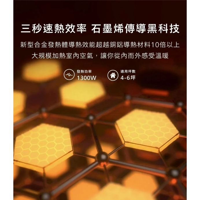 AIRMATE 艾美特 智慧WIFI石墨烯電暖器HC13112RI --細節圖4