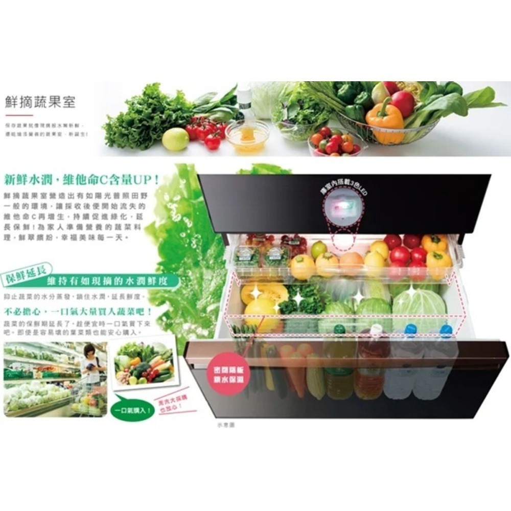 (約裝商品)MITSUBISHI 三菱 日製五門455L變頻冰箱 MR-B46F 含基本安裝+舊機回收-細節圖5