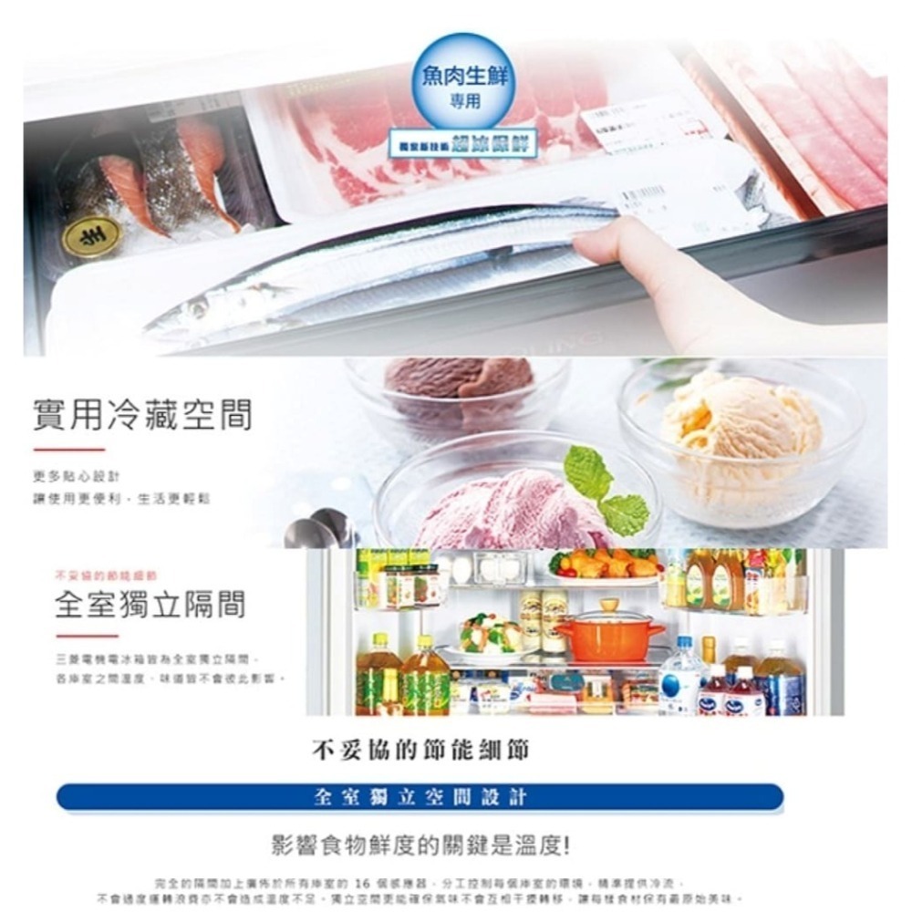(約裝商品)MITSUBISHI 三菱 日製六門525L一級能變頻冰箱 MR-JX53C 含基本安裝+舊機回收-細節圖5
