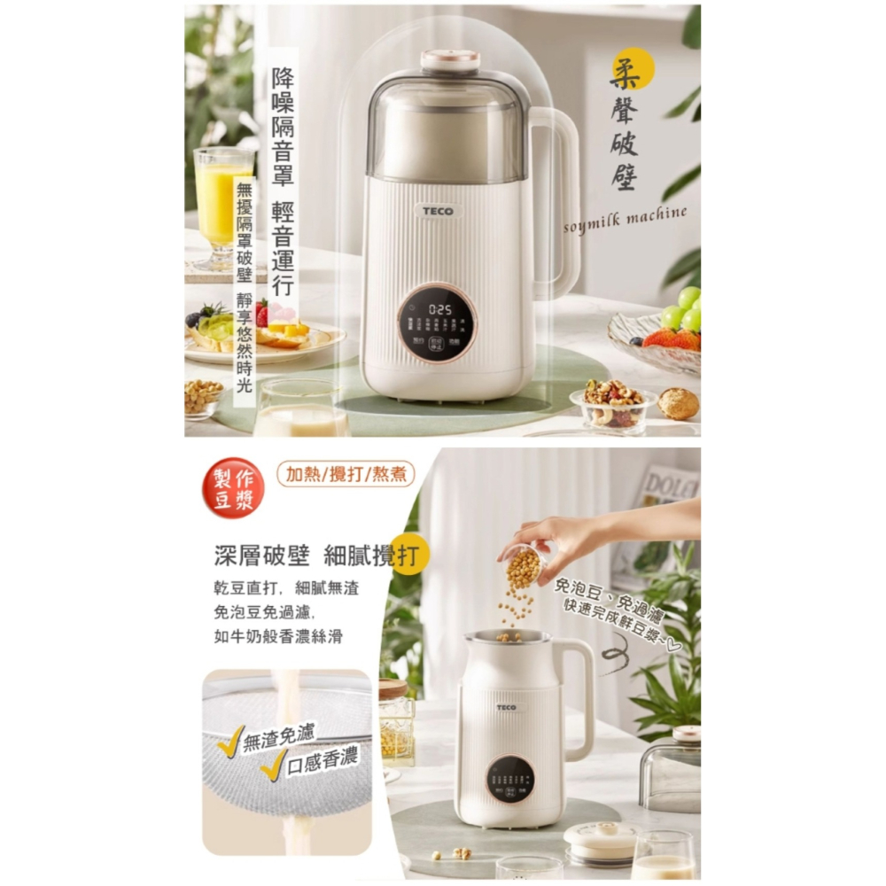 TECO 東元 多功能蔬果破壁調理豆漿機 XYFYS008W-細節圖4