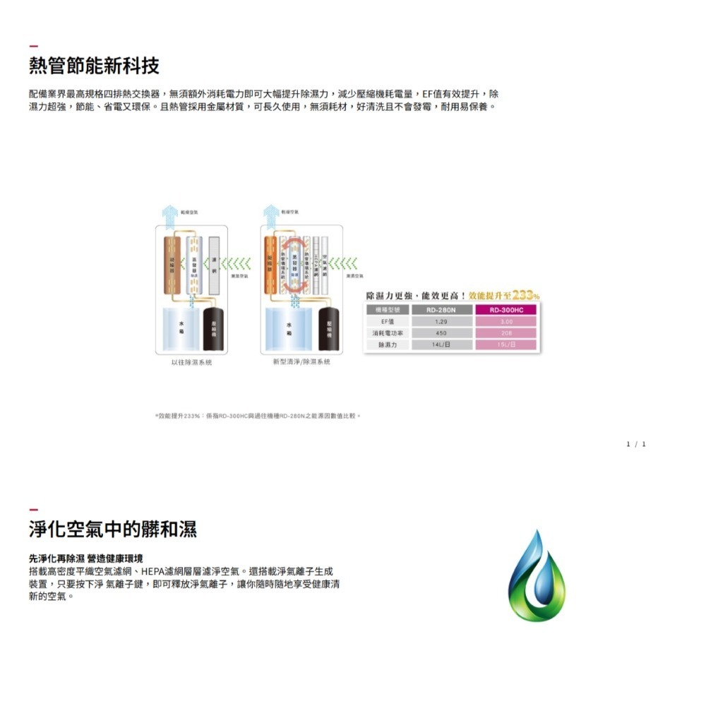 Hitachi 日立 18L 熱管清淨型除濕機 RD-360HC --細節圖5