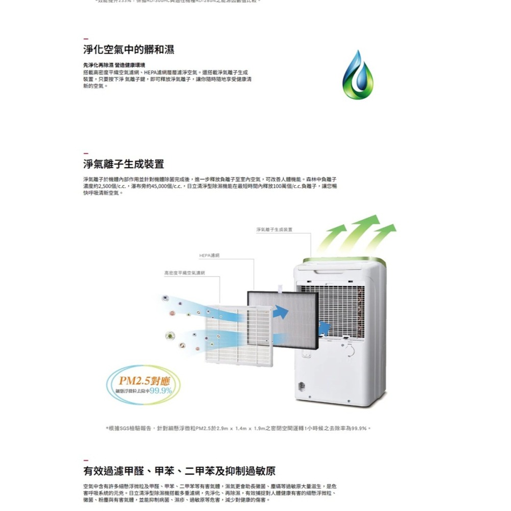 Hitachi 日立 15L 熱管清淨型除濕機 RD-300HC --細節圖6