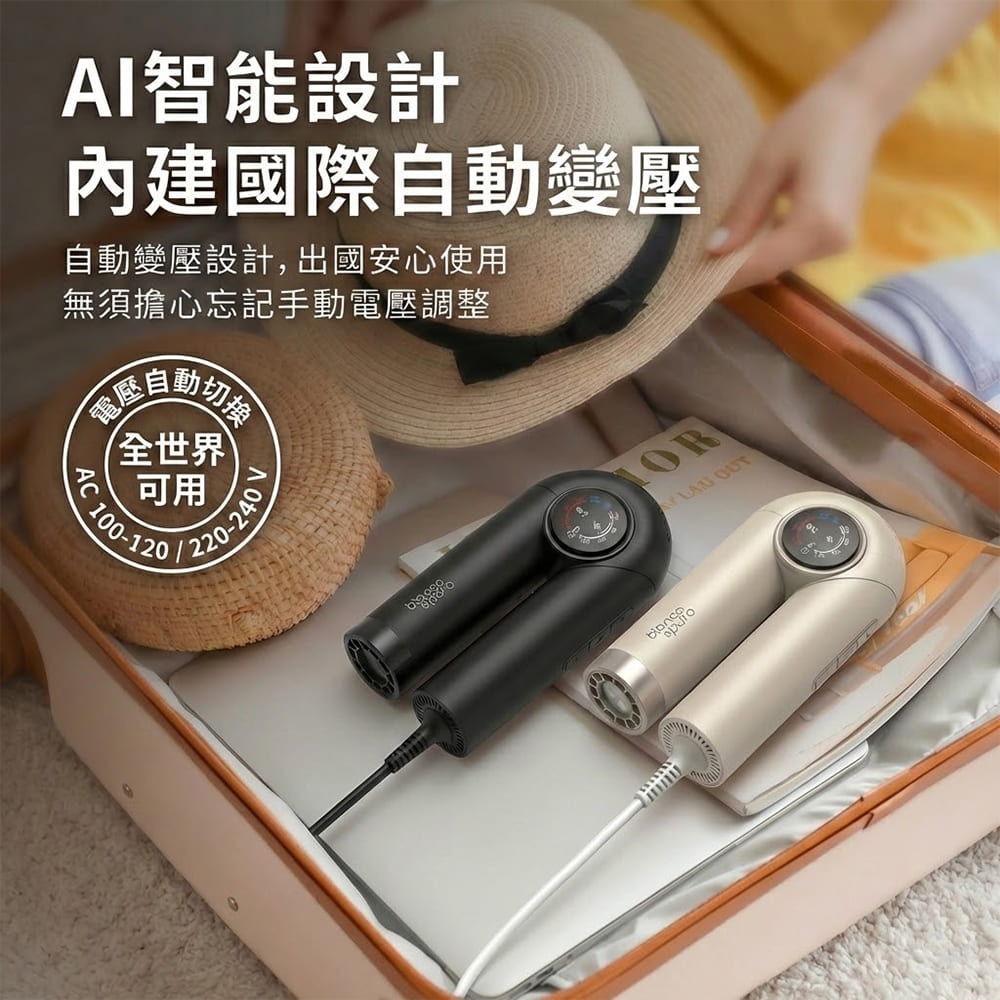 Bianco di puro 彼安特 U7 國際電壓超輕量摺疊高速負離子護髮吹風機 HD043/HD044-細節圖5