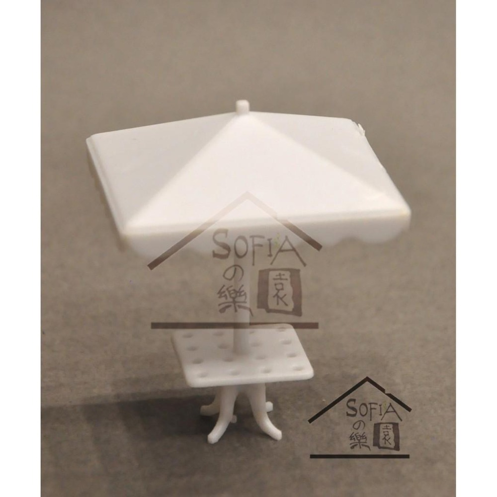 ◆SOFIAの樂園◆ 道景模型 庭院模型 陽傘 遮陽傘 戶外方形餐桌型 比例 30 / 50 / 75 / 100-細節圖2
