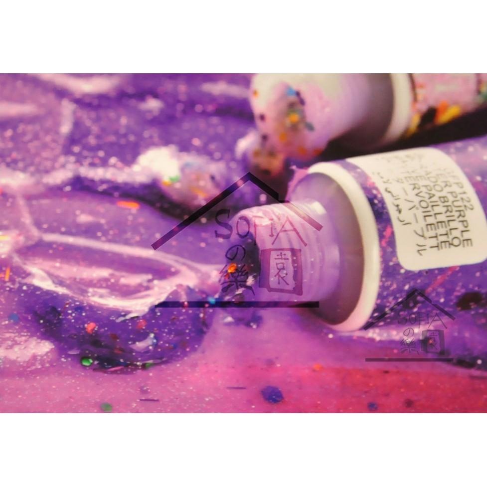 ◆SOFIA最新包裝◆ 美邦 壓克力顏料 美甲 丙烯 彩繪顏料 閃光色 Glitter set 6色套裝組 75ml新貨-細節圖3