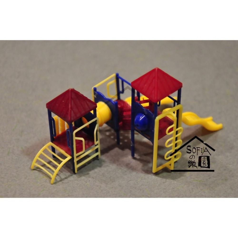 ◆SOFIAの樂園◆ 模型造景材料 微型 公園設備 兒童公園 溜滑梯 （一個）大號/小號-細節圖2