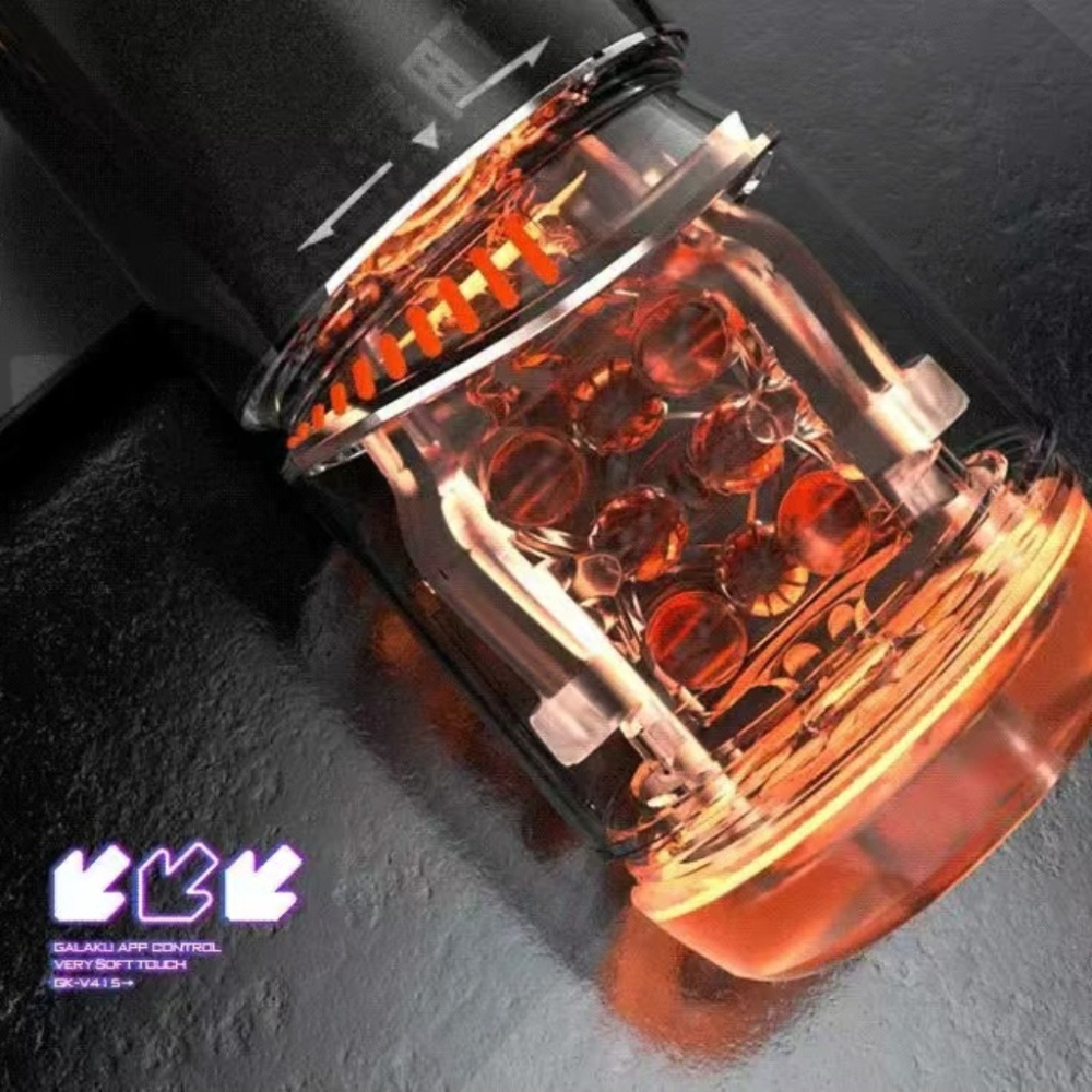 [陰趣濕町]台灣現貨-GALAKU小鋼砲全負壓吮吸 深喉 無極旋轉 飛機杯 飛機杯電動 虛擬DIY女友 自慰器男用情趣-細節圖4